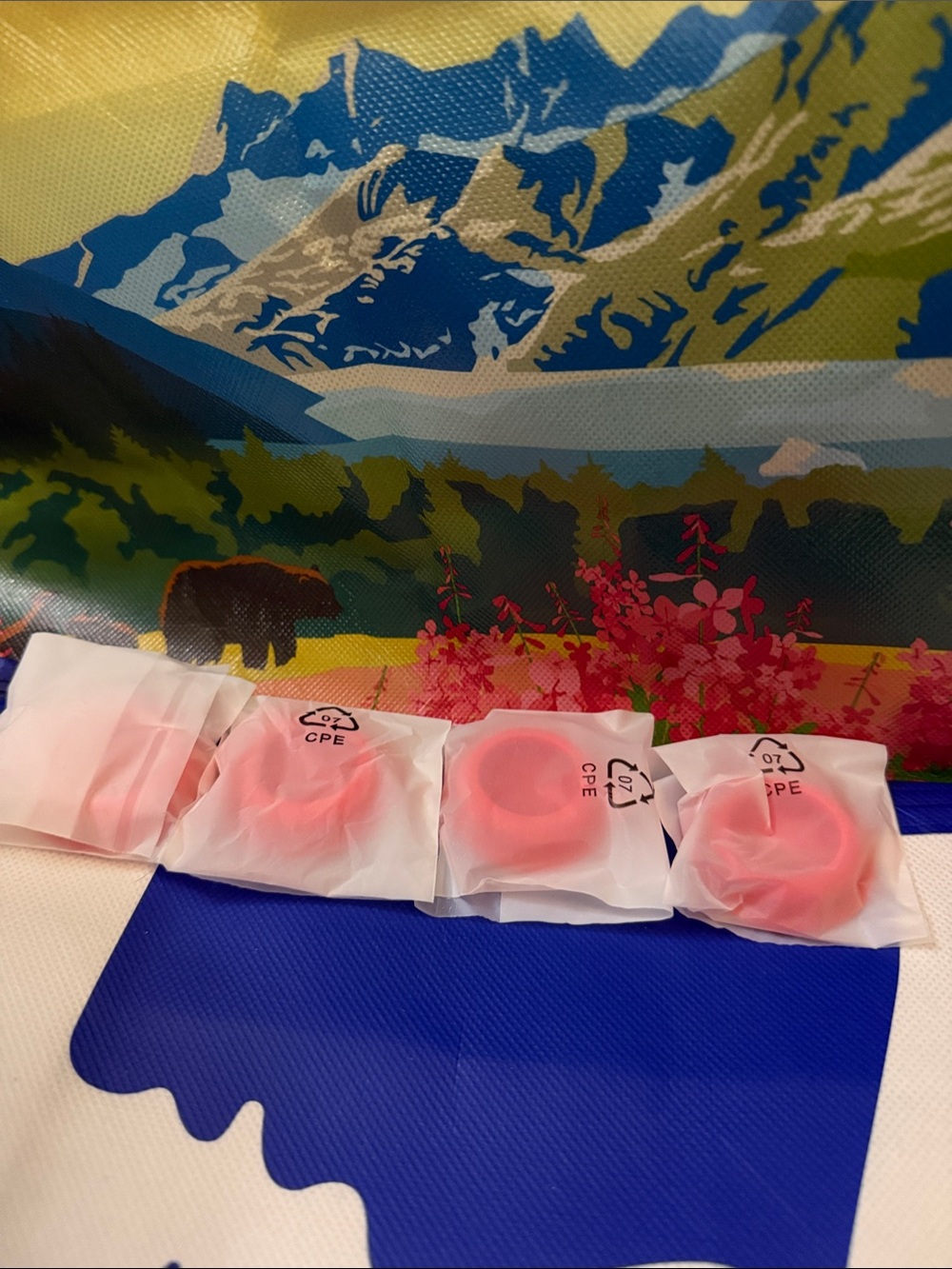 Set of Four Pink Silicone Earbud Tips